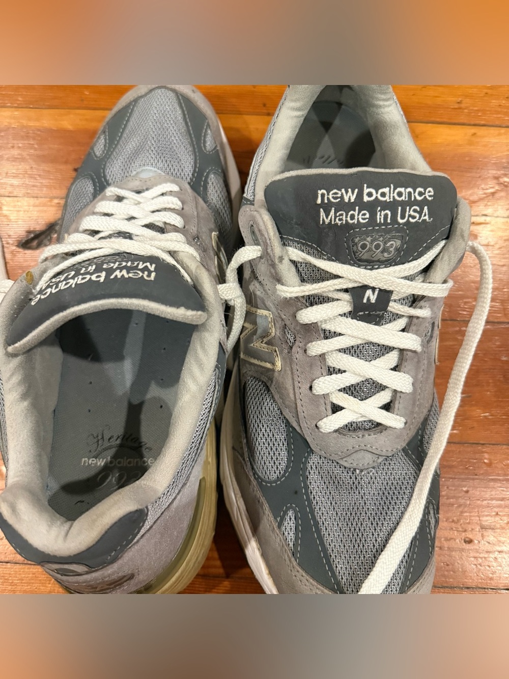 Men’s New Balance USA 993 Grey Heritage size 13B - Picture 4 of 7